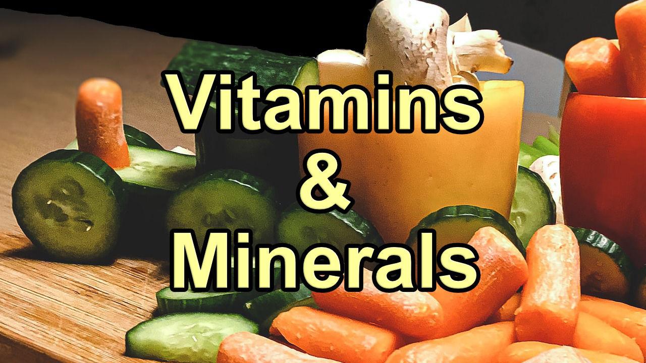 VITAMINS AND MINERALS visual data 3