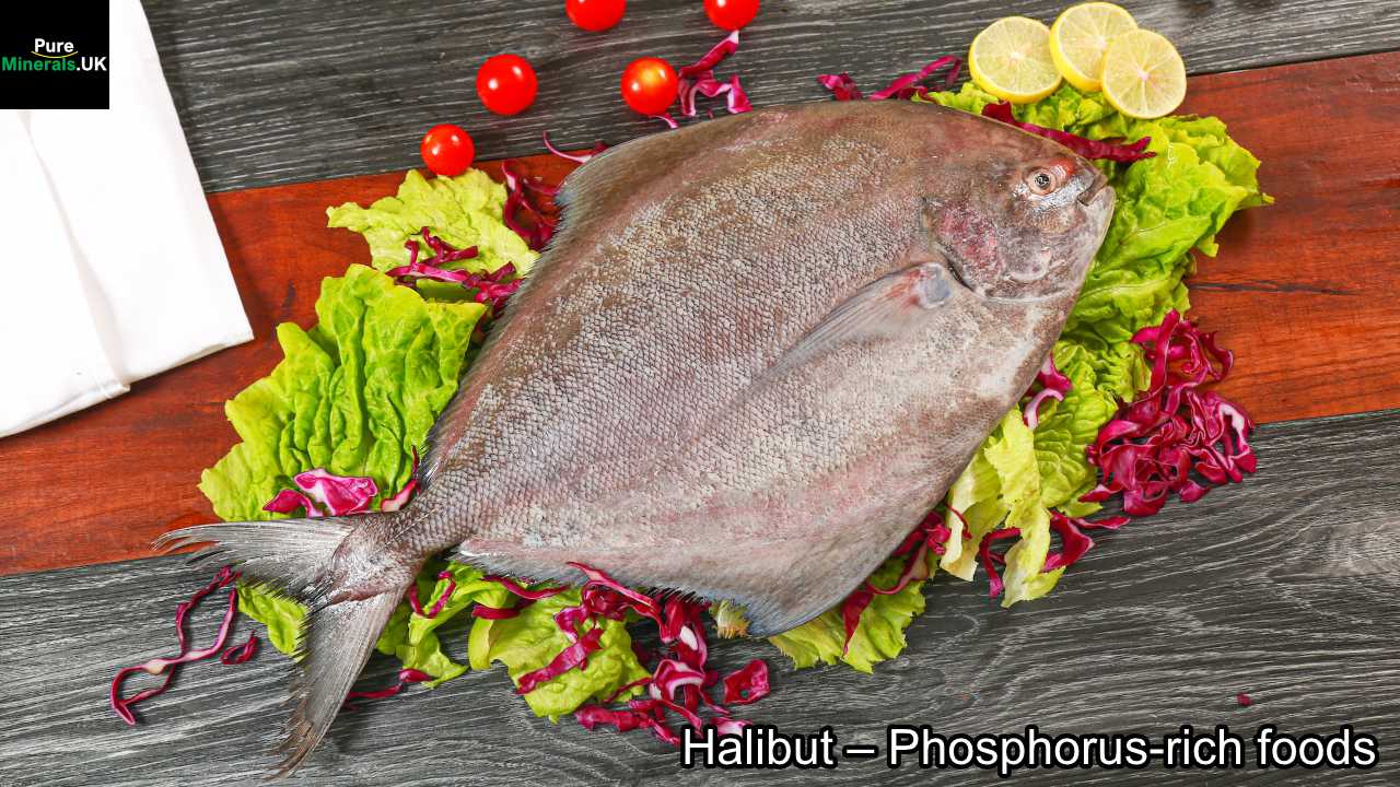Halibut – Phosphorus-rich foods