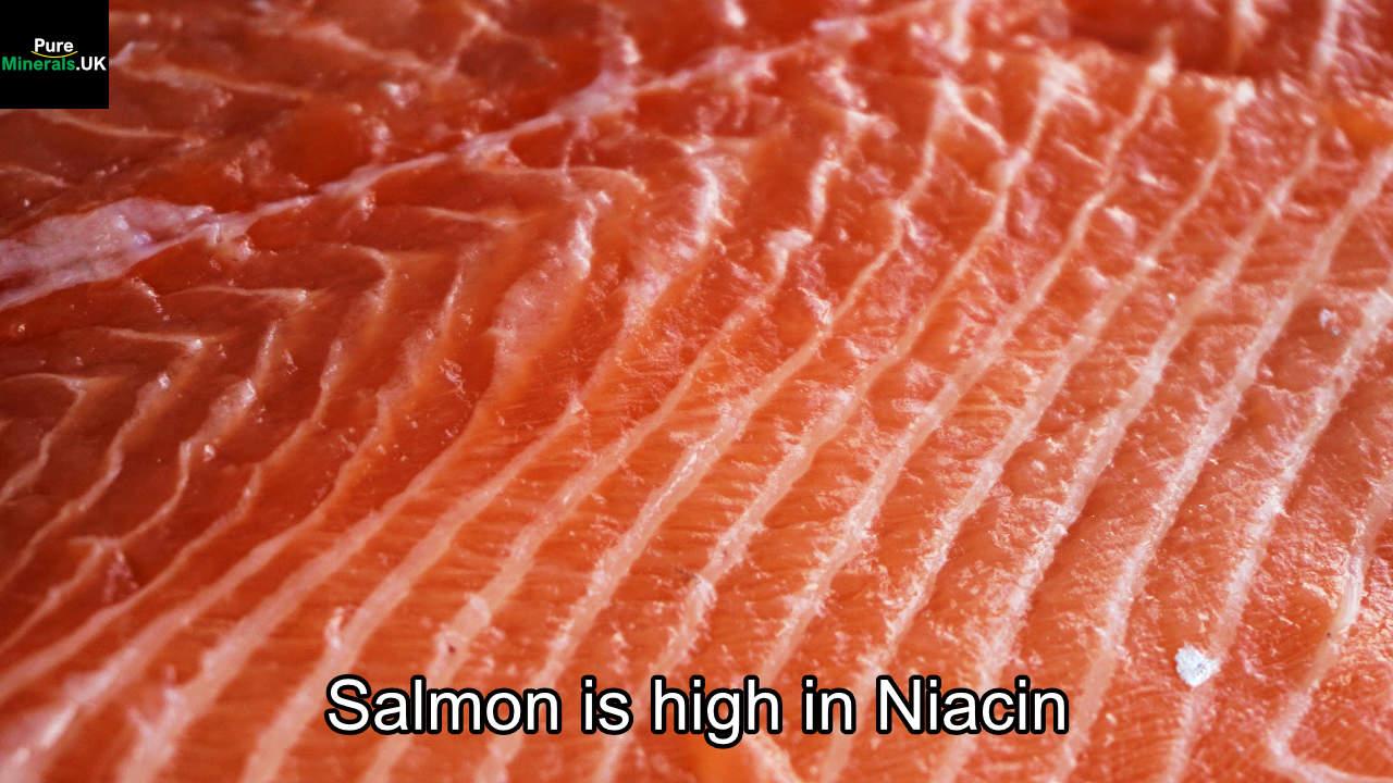 Salmon - vitamin B3-rich foods
