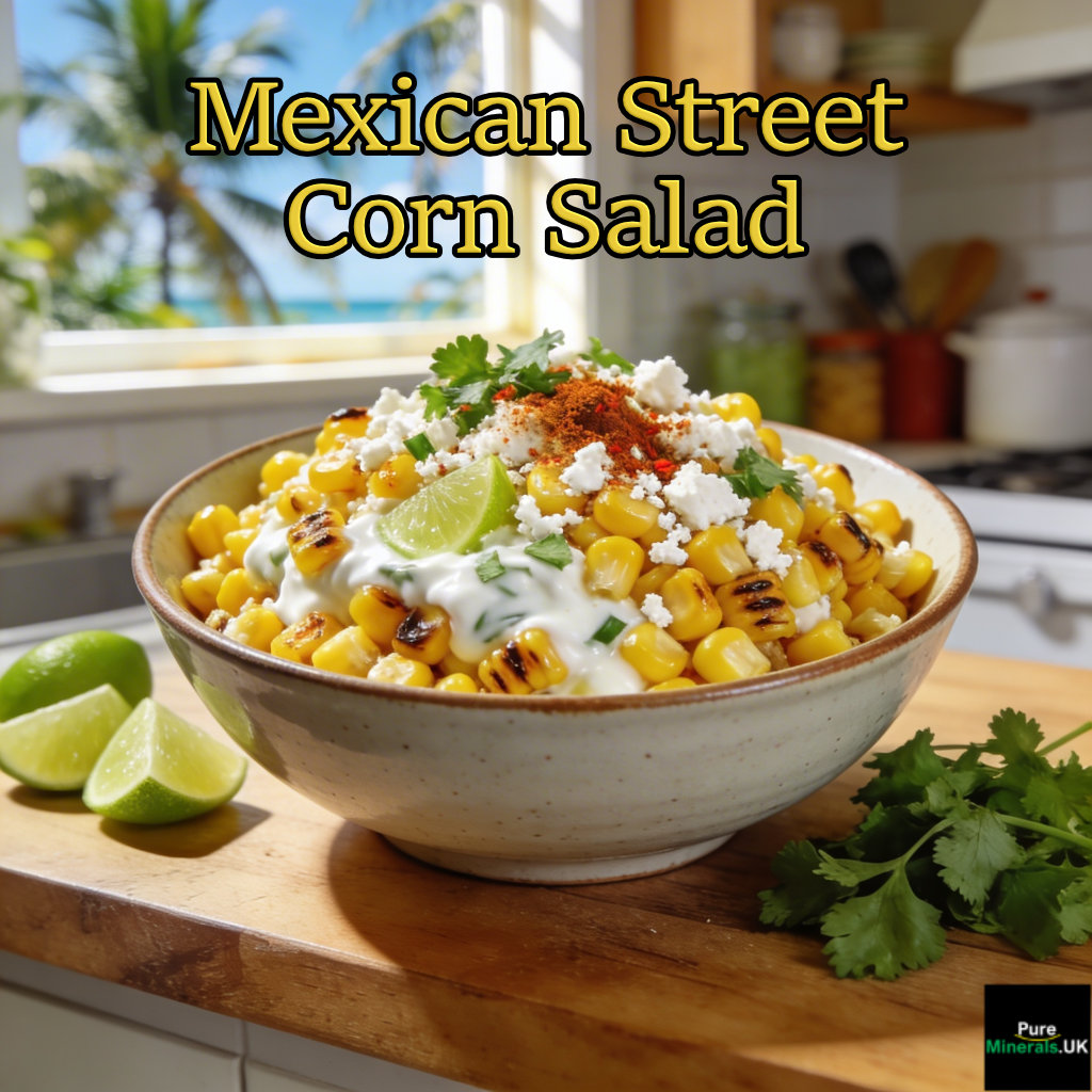 Mexican Street Corn Salad in a Floridian kitchen.