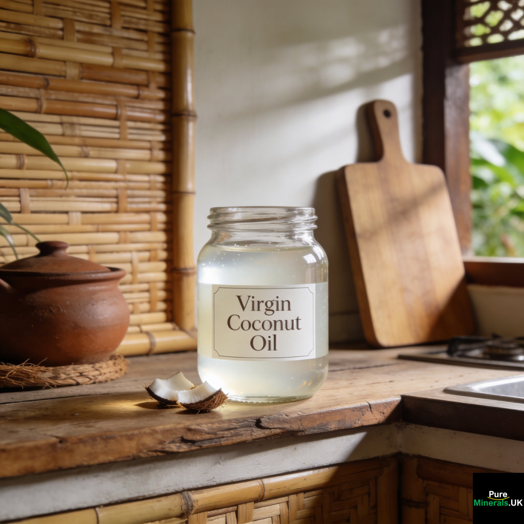 Coconut oil is pressed from the dried meat of the coconut and is composed almost entirely of saturated fat