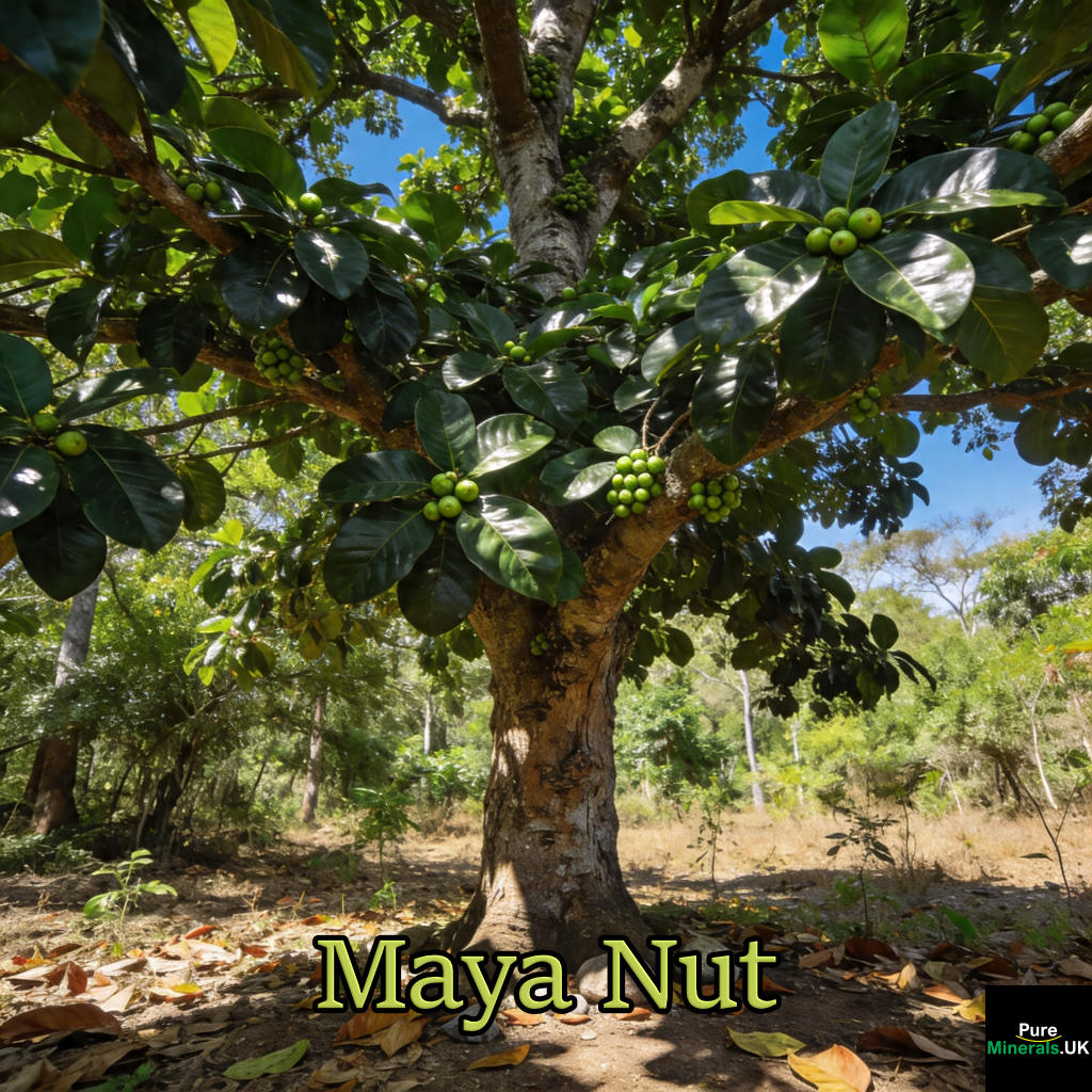 "Breadnut" also refers to the Mayan breadnut (Brosimum alicastrum), a completely different plant from Central America known as the Maya nut or ramón, which is also a nutritious, starchy nut.